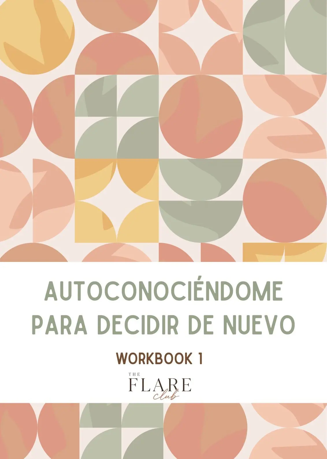 Portada del workbook Autoconociéndome para decidir de nuevo